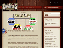 Tablet Screenshot of chattersrestaurantandbar.com